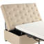 Darwin Convertible Linen Tufted Ottoman with Folding Bed-1865940331