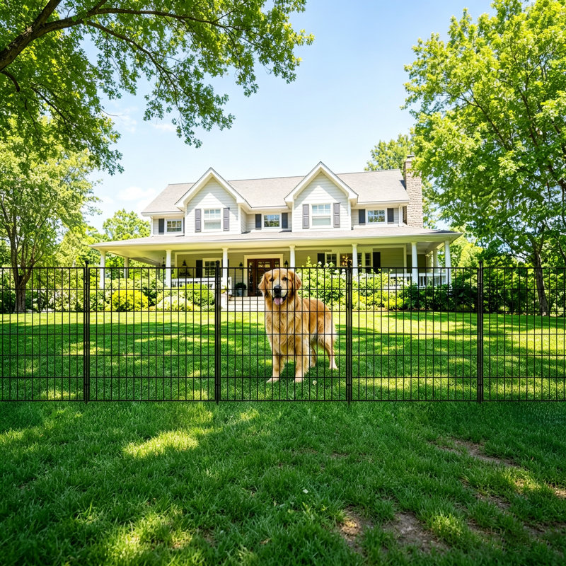 719.33 cm W Steel Border Fencing with 10 Panel(s) Included, 60.96cm H x 719.33cm W