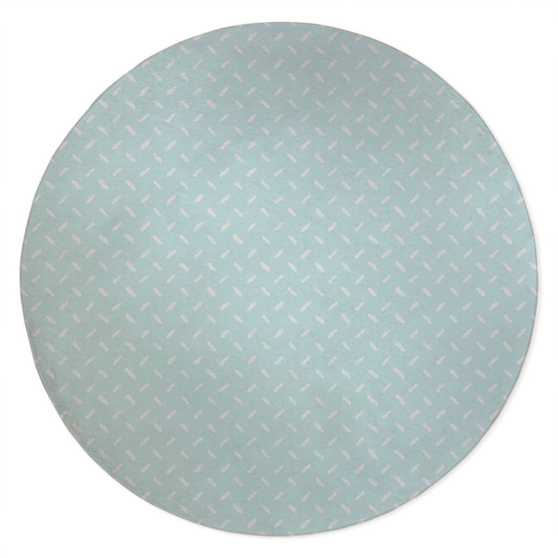 Kat Non-Slip Outdoor Rug, Round 5'