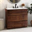 Meuble-lavabo sur pied 36 po avec lavabo et 3 trous de robinet 36 po-629608413