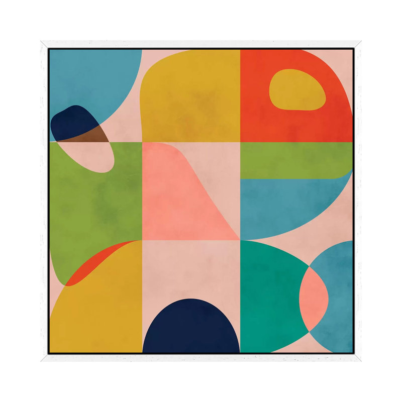 Modern Mid Century Spring by Ana Rut Bré - Gallery-Wrapped Canvas Giclée on Canvas, White Framed, 93.98 cm H x 93.98 cm W
