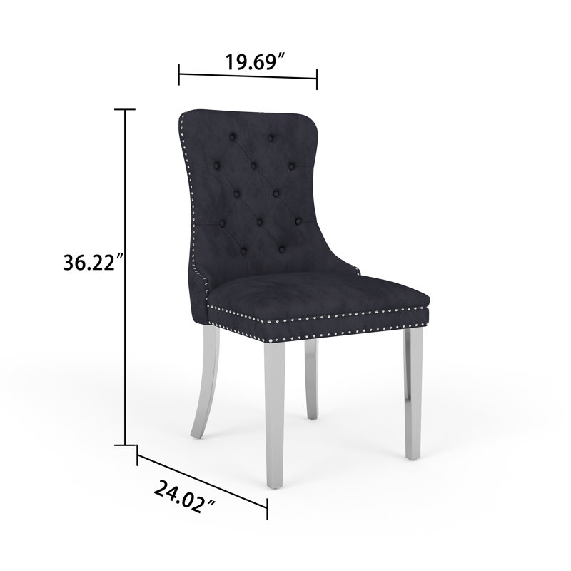Dining Set, Black, 3, Silver