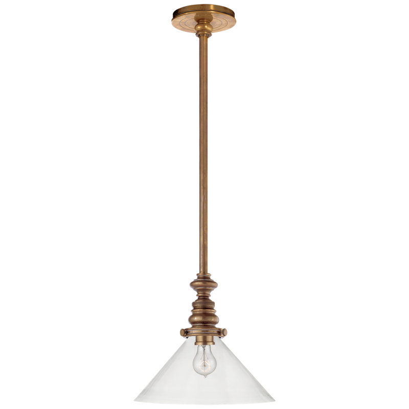 Chapman & Myers Boston Pendant, Antique Nickel, Clear