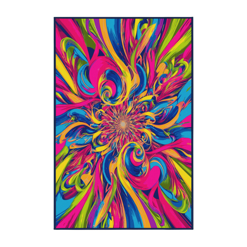 Cosmic Vortex Rug, Rectangle 8' x 12'