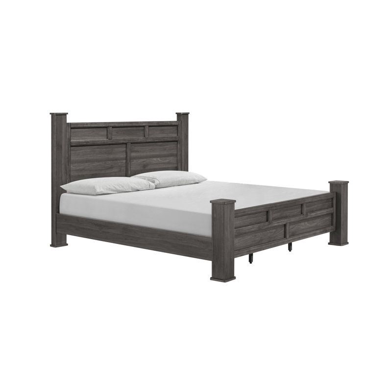 Mordecai Solid Wood Bed Frame, Queen