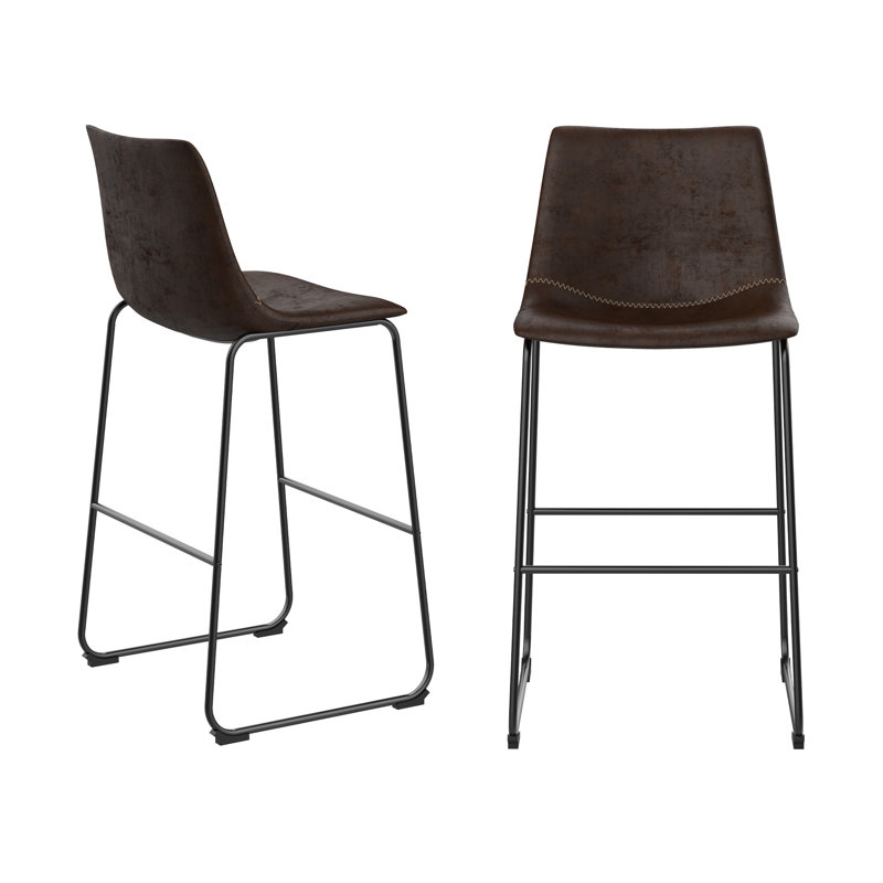 Daves 27.55" Bar & Counter Stool, Black