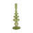 Sculptural Glass Candle Holder with Rounded Accent Base - Modern Tabletop Candle Holder for Coffee Table Display - Decorative Candle Stand Holder for Any Room - 11"-1761298750