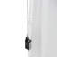 Lit plateforme simple avec baldaquin en tissu transparent et guirlande lumineuse-804243502