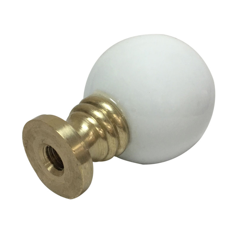 Faîteau de lampe sphérique en céramique, Blanc