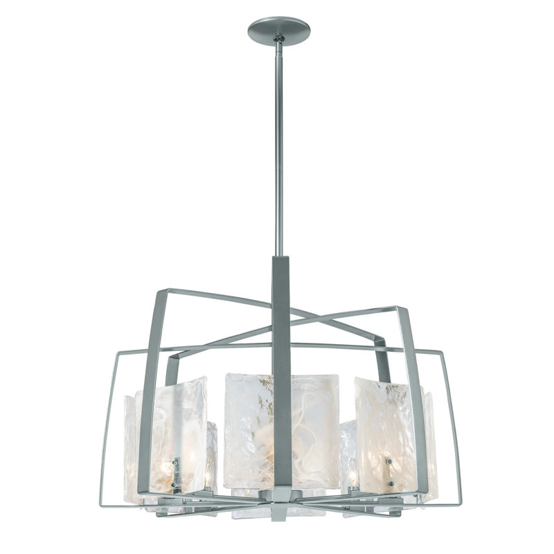 Arc 8 - Light Chandelier, Vintage Platinum