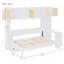 Lits peu encombrants, lit escamotable en bois et panneau de fibres à densité moyenne avec rangement pour bureau personnel