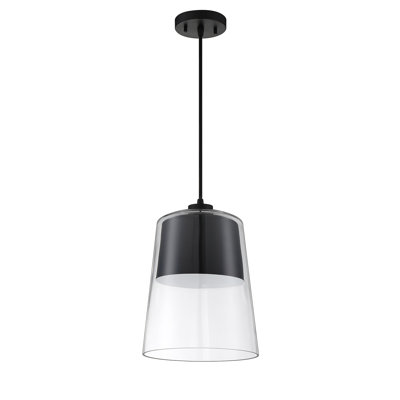 Luminaire suspendu noir 1 lumière Haverville