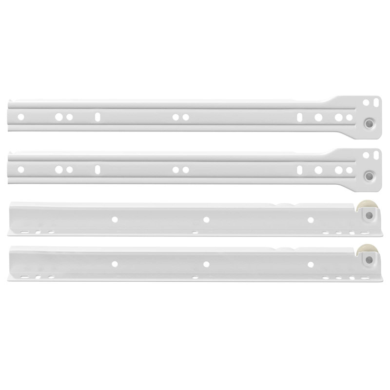 Vidaxl Drawer Slide White Steel Mechanisms Cabinet Glide Accessories Solutions