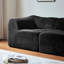Doux velours 2 places compressé, base stable, assise confortable au bureau avec coussins décoratifs, rembourrage en mousse, convient aux espaces compacts