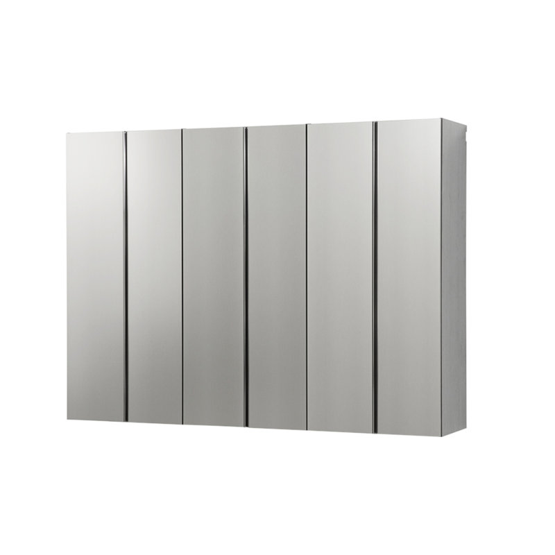 96" X 72" 20" Metallic Grey Garage Cabinet . Soft Closing Doors & Drawers For Reduced Noise. Wall Mounted To Maximize Space. Extra Deep Storage Larger Items. Water Heat Furniture. Stain Scratch