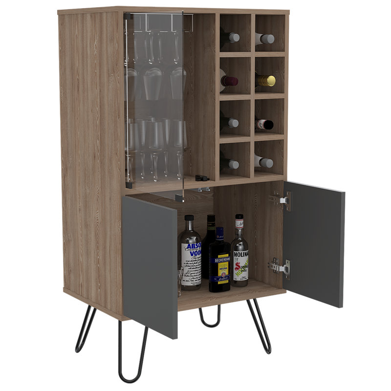 Rocklin Bar Cabinet low and compact