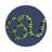 Serpent Blue Vegan Leather Round Coasters-119015236
