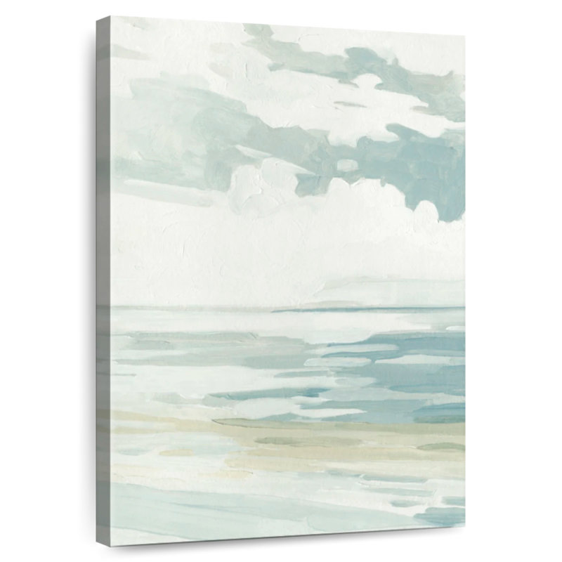 Alvord doux pastel paysage marin I, H 36 po x l 24 po