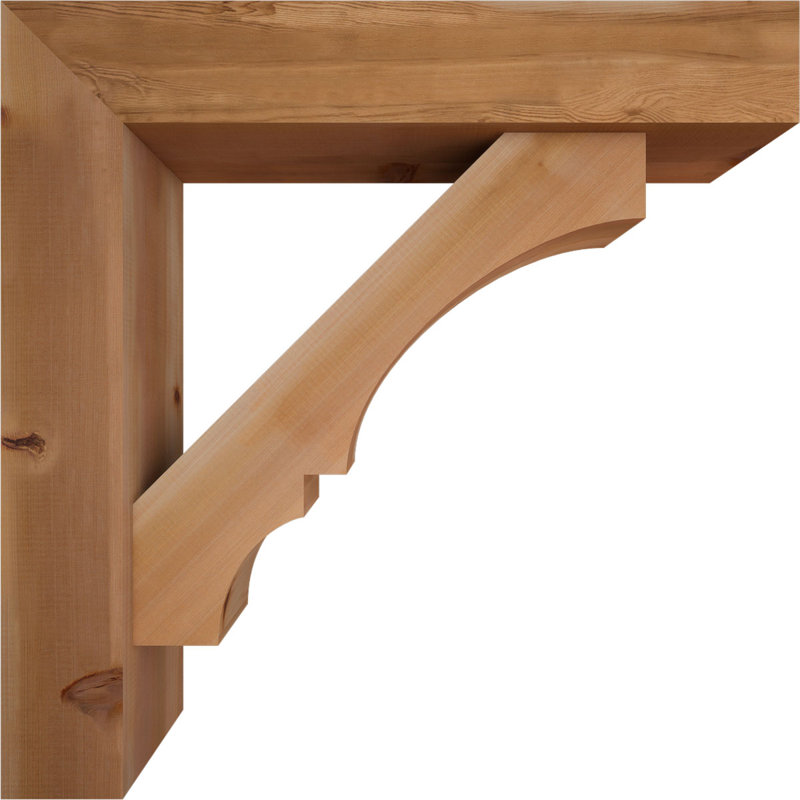 Balboa Block Offset Brace Bracket, 36 x 36, 7 1/2"W Western Red Cedar (Smooth)