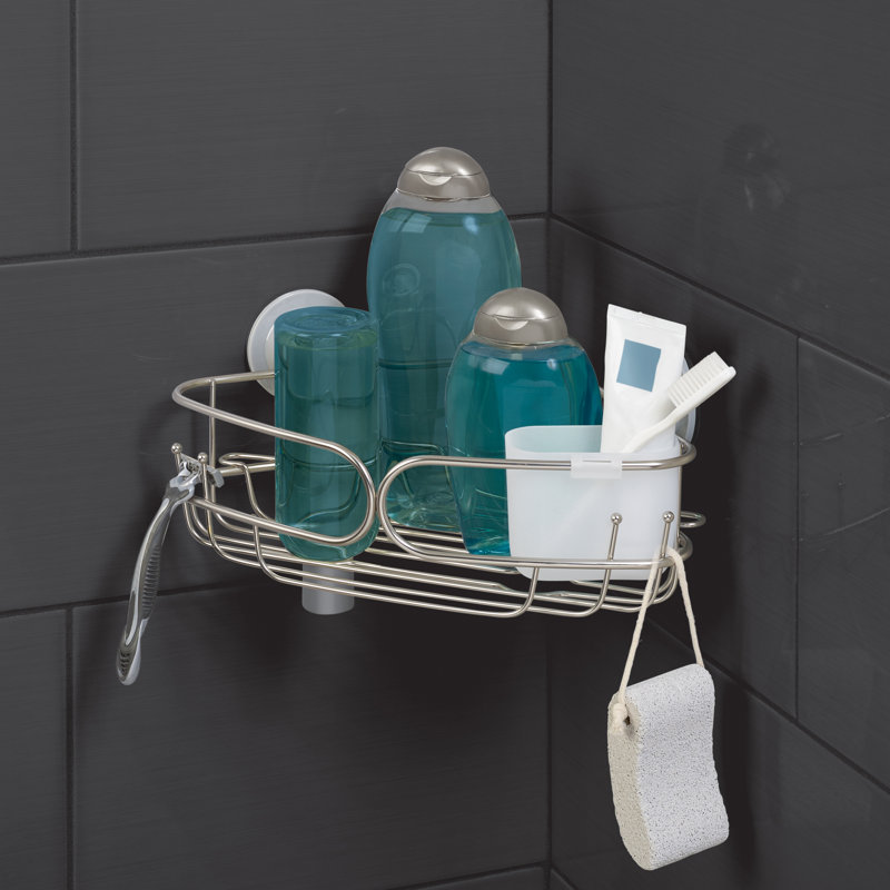 Tablette de douche d'aspiration en acier inoxydable