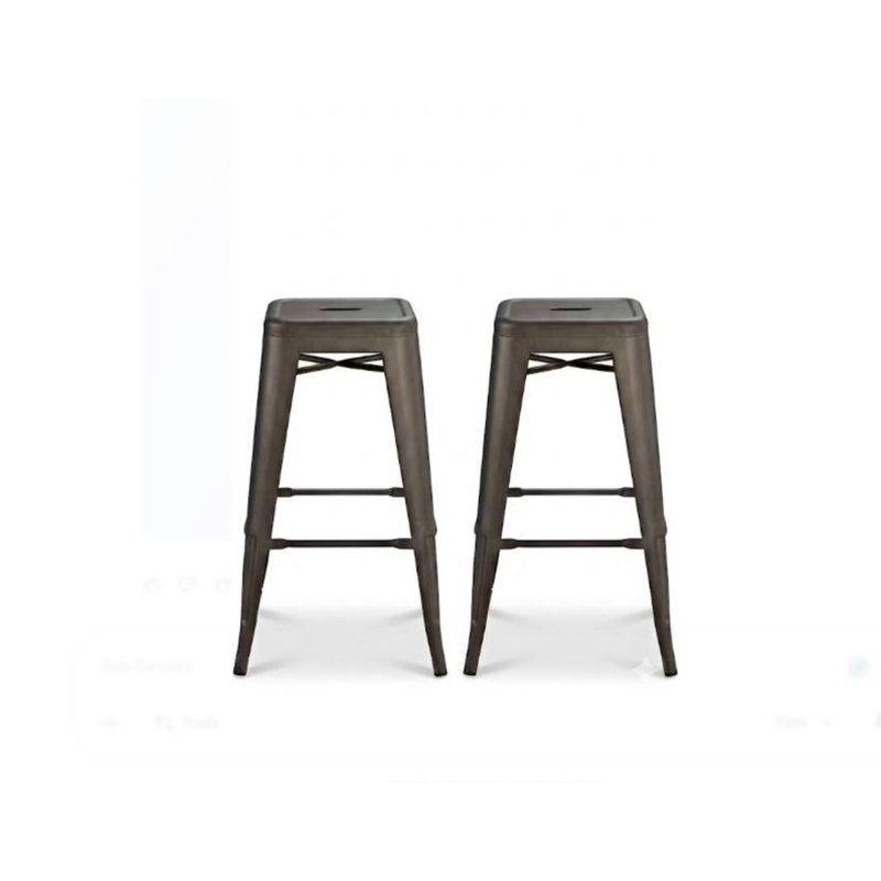 Tabouret de comptoir Arca, Gris foncé, 2