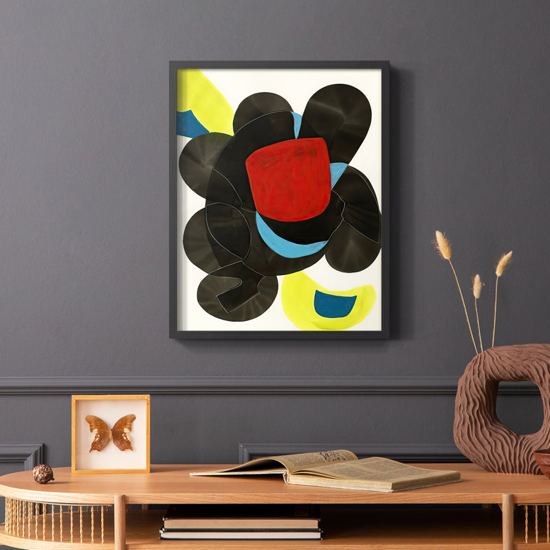 «Barcelona II», reproduction encadrée - bois massif, H 28 po x l 22 po, Noir