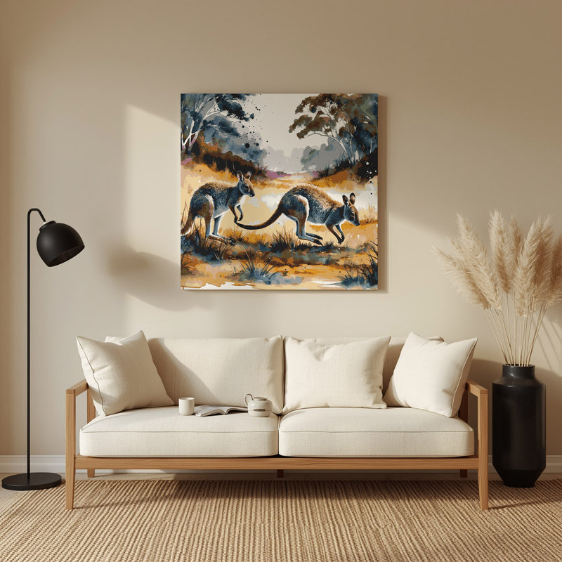Art mural en métal noir Wildlife, H 12 po x l 12 po