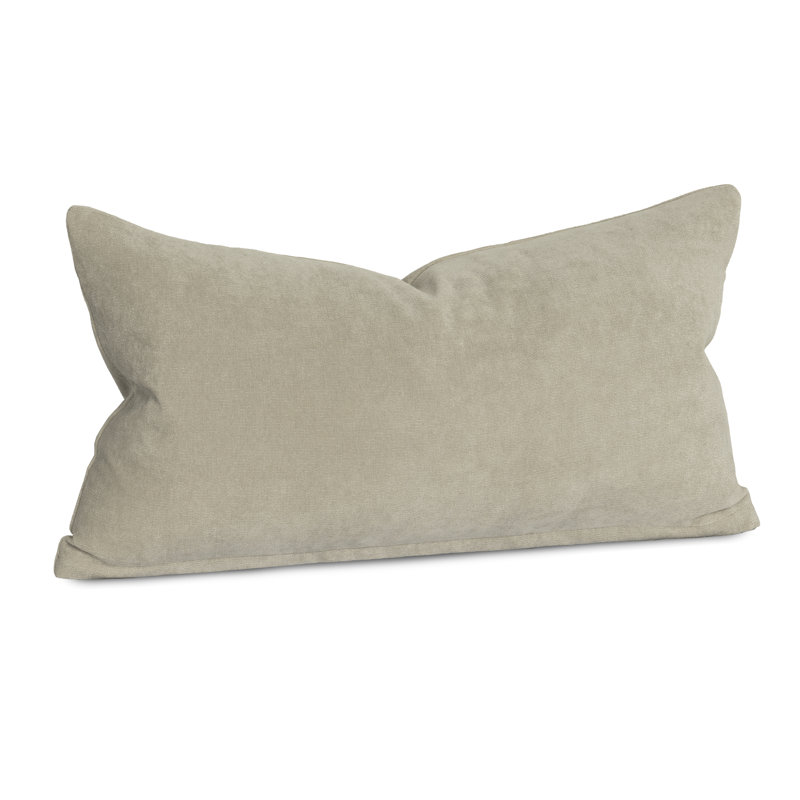 Wein Throw Pillow Cover & Insert, Coffee Bean, Rectangle 12"H x 21"W, Feather