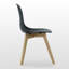 Mingus Plastic Dining Chairs with Solid Wooden Legs - Retro Side Chair for Dining Room Kitchen Living Room Office-1837013396-1765017602