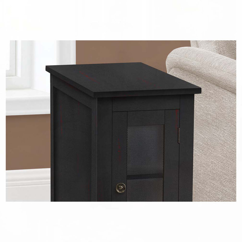 Table d'appoint avec rangement, table de bout, table d'appoint et table de chevet, Noir