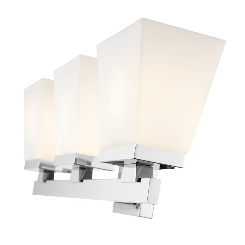 Meuble-lavabo 3 lumières Panora, Chrome
