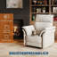 Fauteuil oscillant inclinable électrique pour le salon, fauteuil berçant à 360 ° avec inclinaison réglable-129665225