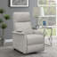 Fauteuil inclinable beige lève-personne avec télécommande câblée-1274248410
