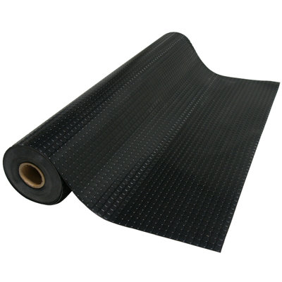 Rubber-Cal, Inc. 4'' W x 10'' L Garage Flooring in Black