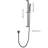 28-inch Slide Bar Handheld Shower With 59-inch Hose, Matte Black Bathroom Core, Adjustable Head For Potent Water Flow, Nozzles, Rust- Stainless Steel Component, Strong Discharge,