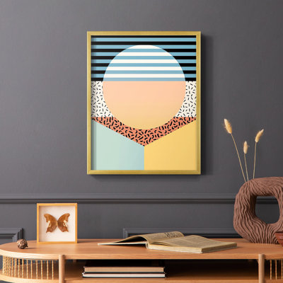Modern Memphis III Framed Print - Solid Wood