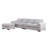 123" Wide Reversible Modular Sofa with Ottoman-67149242