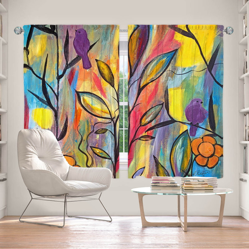 Elizaveta Room Darkening Curtain Pair, 40" W x 52" L