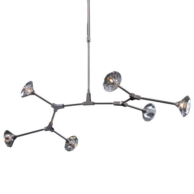 Ewell 6 - Light Unique/Statement Chandelier