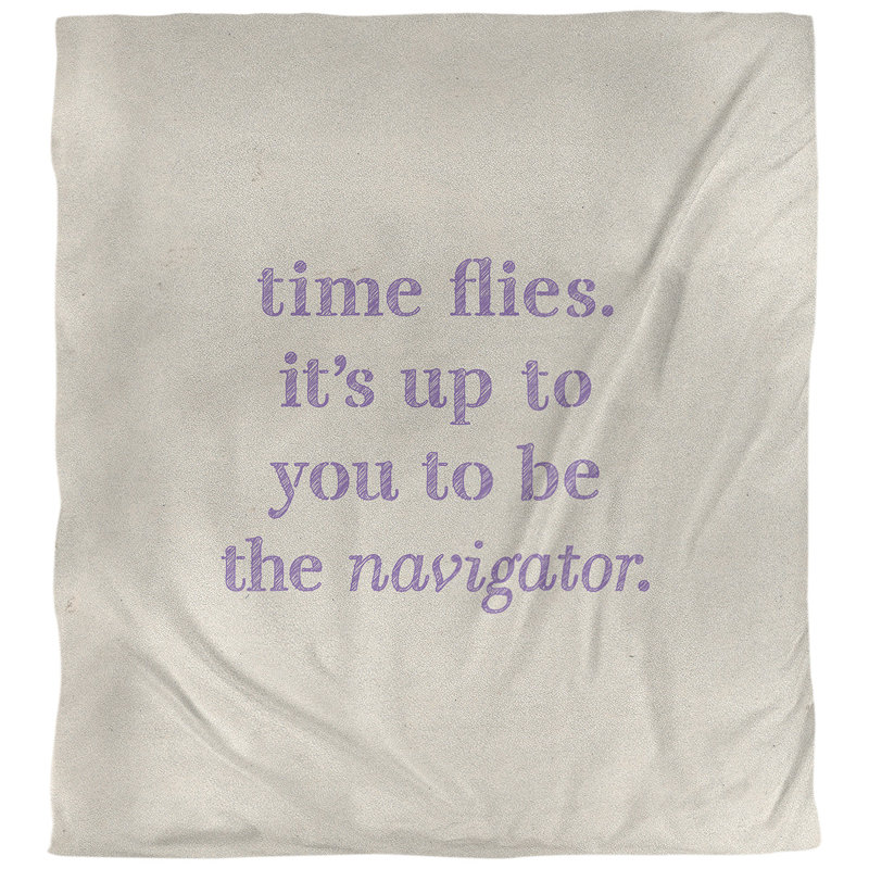 Housse de couette réversible simple Quotes, Housse de couette pour très grand lit, Blanc / Mauve