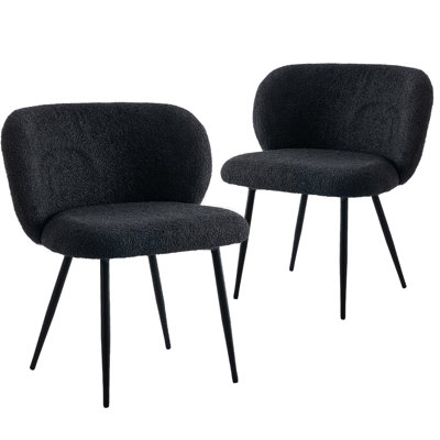 Modern Oversized Teddy Dining Chairs ,High Back Comfort Chairs