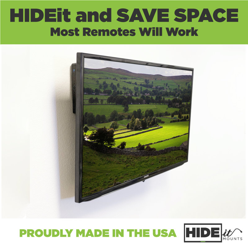 Adjustable Black Steel Small Device Wall Mount