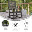 Chaise berçante d'extérieur en PEHD toutes saisons de qualité commerciale Maxance-86836278