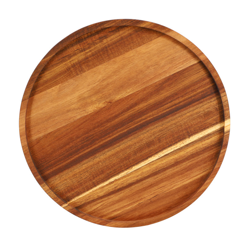  Plateau paresseux en bois d'acacia, H 1,5 po x L 12 po x l 12 po
