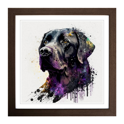 Labrador Retriever Splatter - Framed Print