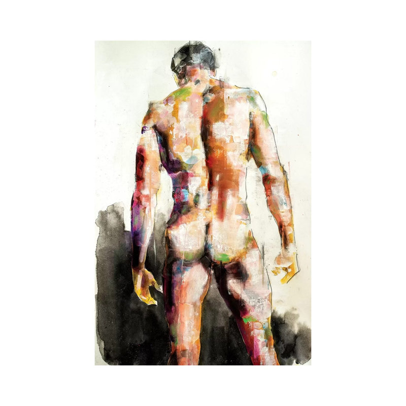 Male Back 7-30-19 by Thomas Donaldson - Wrapped Canvas Print, 30.48 cm H x 45.72 cm W, Wrapped Canvas