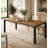 70.9'' Solid Wood Dining Table with Metal Legs