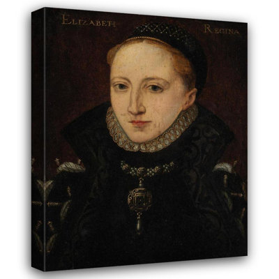 «Portrait of Elizabeth I, Queen of England» par MuseumPrints - Art mural sur toile tendue avec châssis