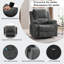 Power Massage Lift Recliner Chair with Heat & Vibration for Elderly, Heavy Duty and Safety Motion Reclining Mechanism Fabric Sofa with Storage Pockets, Cup Holders-1611135403