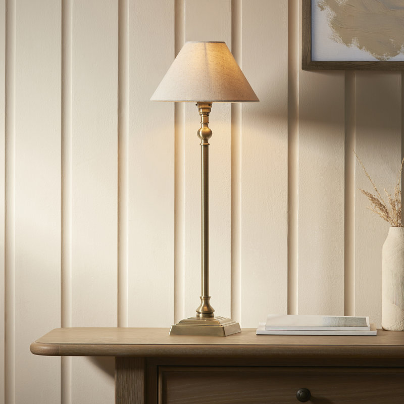 Metal Table Lamp, Gold